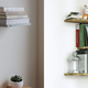 Left: Umbra Conceal Floating Bookshelf
Right: Love-KANKEI Corner Shelf Wall Mount